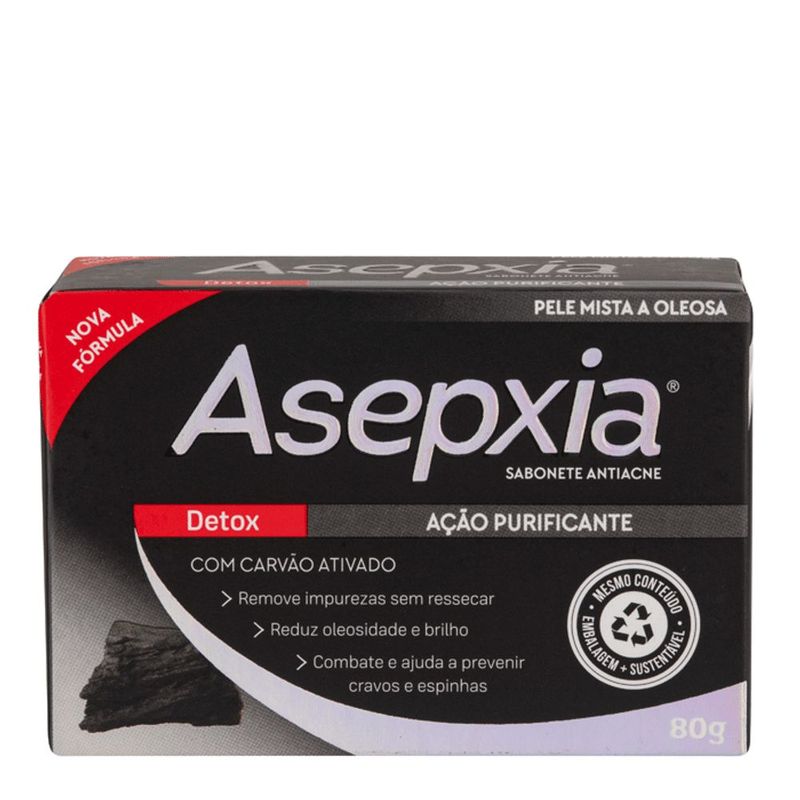 Sabonete Asepxia Detox Carv o Ativado 80g 3