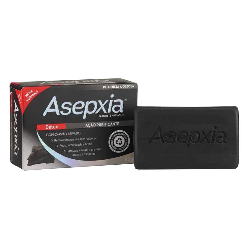 Sabonete Asepxia Detox Carv o Ativado 80g 5