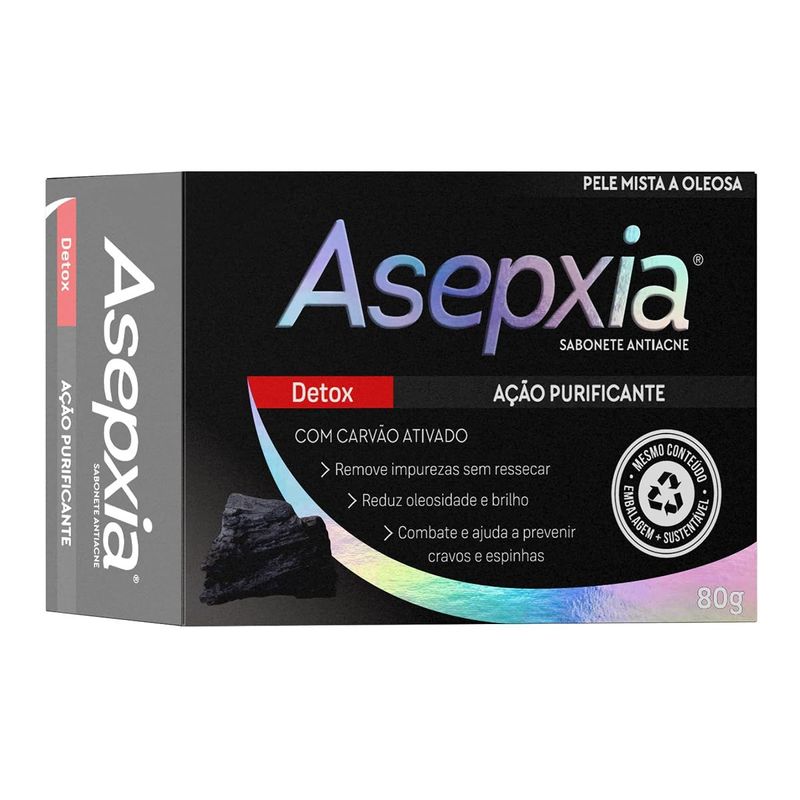 Sabonete Asepxia Detox Carv o Ativado 80g 6