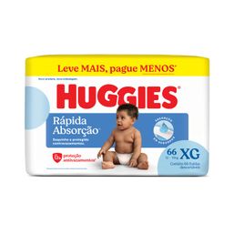 Huggies Fralda Tripla Proteção Hiper XG com 66 unidades