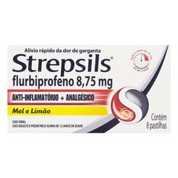 Strepsils Mel e Limão com 8 pastilhas