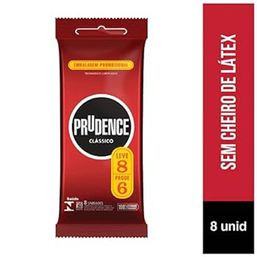 Preservativo Prudence Lubrificado Leve 8 Pague 6