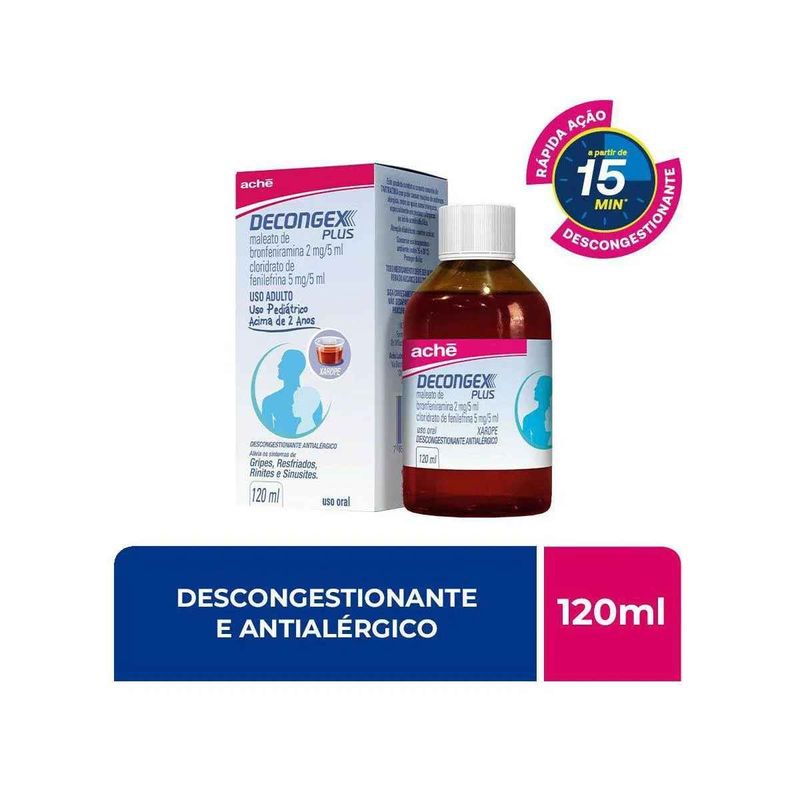 Decongex Plus Xarope 120ml  1