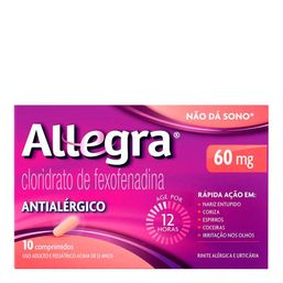 Allegra 60mg com 10 comprimidos