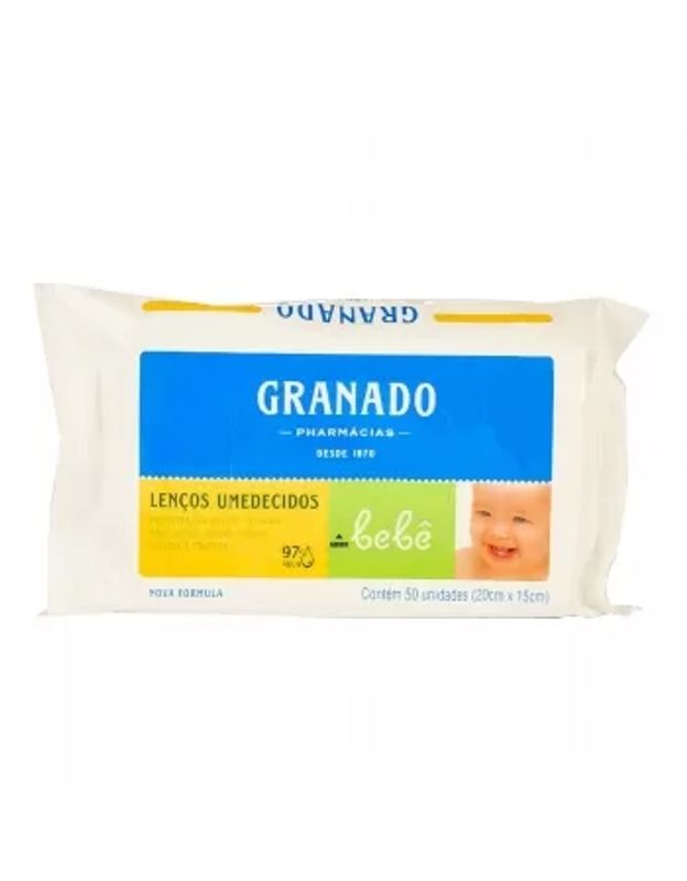 Granado Beb  Tradicional Len o Umedecido com 50 unidades  2