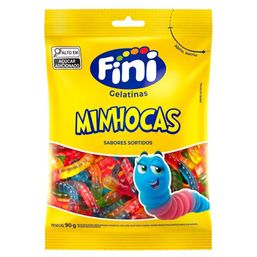 Balas Fini Minhocas 90g