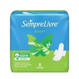 Absorvente Sempre Livre Adapt Especial Suave com Abas 8 unidades