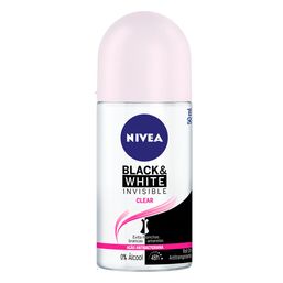 Nivea Desodorante Rollon Feminino Black White Invisible Clear 50ml