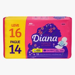 Absorvente Diana Suave C/Abas L16 P14