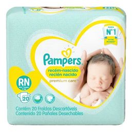 FRALDA PAMPERS PREMIUM CARE RN 20 FR