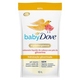 Sabonete Dove Baby Hidratante Glicerina Refil 180Ml
