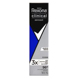 Desodorante Rexona Aerosol 3X Men Clinical Clean 150Ml