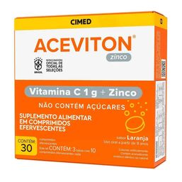 ACEVITON ZINCO 30 CPRS