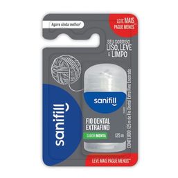 FIO DENTAL SANIFILL EXT FINO 125M LV MAIS PG MENOS