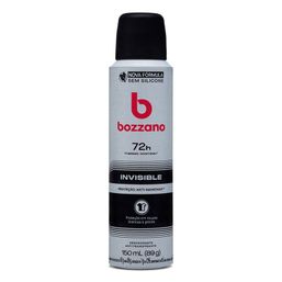 Desodorante Antitranspirante Aerosol Bozzano Invisible Masculino 72h 150ml