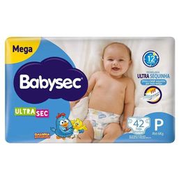 Babysec Fralda Ultra Sec Mega P 42 unidades