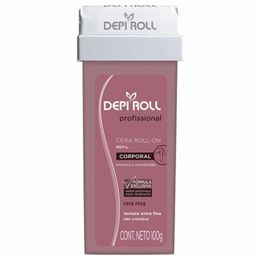 Cera Depilatória Roll-on Corporal Depi Roll Rosa Refil 100g