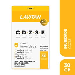 Multivitamínico Lavitan Imunidade CDZSE 30 Comprimidos