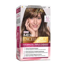 Tintura Loreal Imédia Excellence 6.1 Louro Escuro Acinzentado
