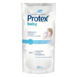 Refil Sabonete Líquido Protex Baby Proteção Delicada Cabeça aos Pés 380ml