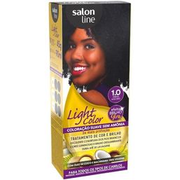 Tintura Salon Line Light Color 1.0 Preto Azulado