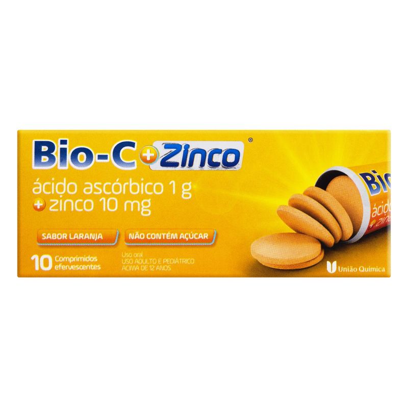 Vitamina C Efervescente   Zinco Bio-C 10 comprimidos 0
