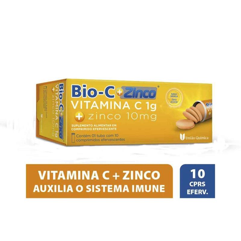 Vitamina C Efervescente   Zinco Bio-C 10 comprimidos 2