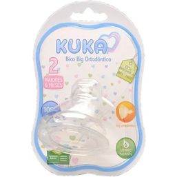 Bico de Mamadeira Kuka Big Ortodôntico Nº2 Tamanho G