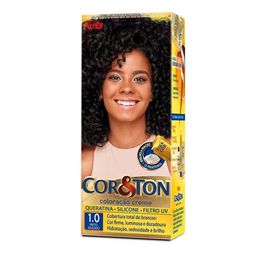 Tinta de Cabelo Permanente Cor&Ton Niely 1.0 Preto Azulado