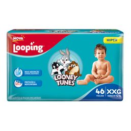 Fralda Looney Tunes Looping Hiper XXG C/46