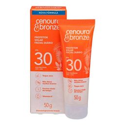 Protetor Solar Facial FPS 50 Cenoura & Bronze 50g