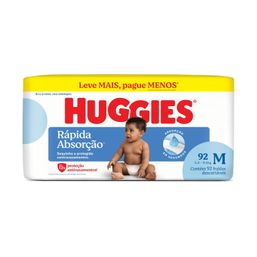 Huggies Fralda Tripla Proteção Hiper M C/92