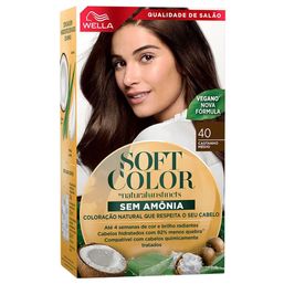 Tinta de Cabelo Semi-Permanente Soft Color 40 Castanho Médio
