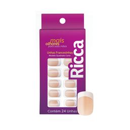 Unha Postica Ricca Francesinha Rosa