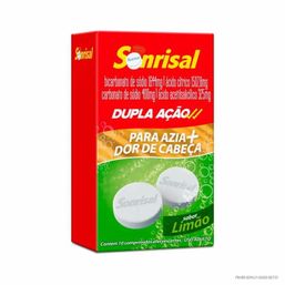Sonrisal Dupla Ação Sabor Limão 10 comprimidos
