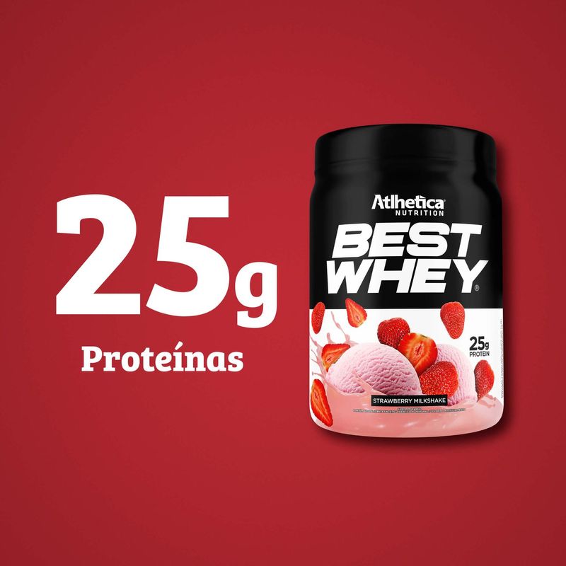 Best Whey Atlhetica Nutrition Milk Shake Morango 900g 1