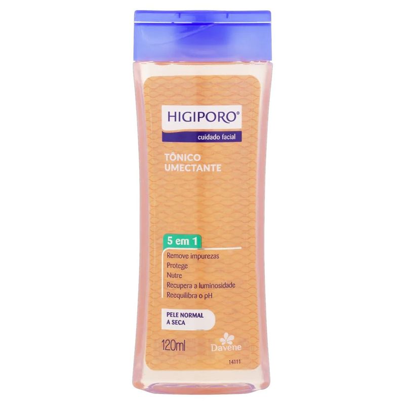 T nico Facial Davene Higiporo Pele Normal a Seca 120ml 0